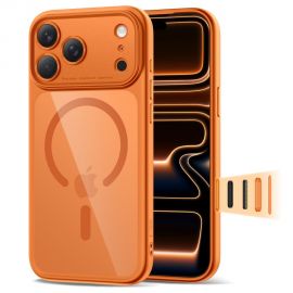 Oranžinis-skaidrus dėklas Apple Iphone 17 Pro "Tech-Protect Magpeak Magsafe CC"