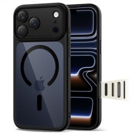 Juodas-skaidrus dėklas Apple Iphone 17 Pro "Tech-Protect Magpeak Magsafe CC"