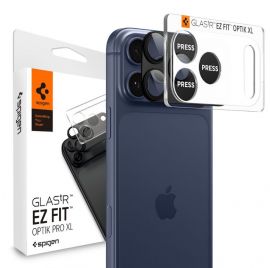 Juodas apsauginis stiklas galiniai kamerai Apple Iphone 17 Pro "SPIGEN OPTIK PRO XL GLAS.TR ”EZ FIT”