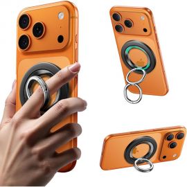 Juodas magnetinis telefono žiedas "ESR MAGNETIC 360 HALOLOCK MAGSAFE PHONE RING"