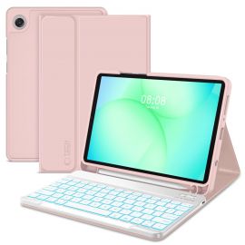 Rausvas dėklas Galaxy Tab A9 / A11 8.7 X110 / X115 / X133 / X135 "Tech-Protect SC Pen+Keyboard"