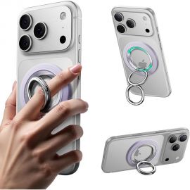 Levandų magnetinis telefono žiedas "ESR MAGNETIC 360 HALOLOCK MAGSAFE PHONE RING"