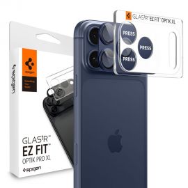 Mėlynas apsauginis stiklas galiniai kamerai Apple Iphone 17 Pro "SPIGEN OPTIK PRO XL GLAS.TR ”EZ FIT”
