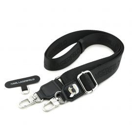 Juodas dirželis "Karl Lagerfeld Universal Crossbody Strap Karl Patch"