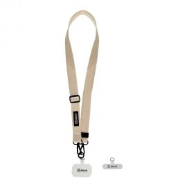Ivory telefono dirželis OBAL:ME NeckTag Ribbon Rope for Mobile Phone