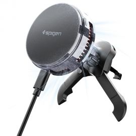 Telefono laikiklis su pakrovimu SPIGEN ESSENTIAL EV25MFAQ Qi2.2 PELTIER MAGNETIC MAGSAFE VENT CAR MOUNT WIRELESS CHARGER