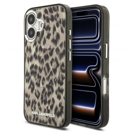 Rudas dėklas Karl Lagerfeld IML Leopard MagSafe telefonui Apple iPhone 17