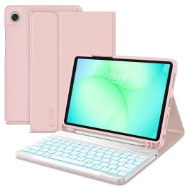 Rausvas dėklas Galaxy Tab A9 Plus / A11 Plus 11.0 X210 / X215 / X216 / X230 / X235 / X236 "Tech-Protect SC Pen+Keyboard"