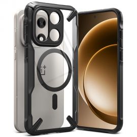 Juodas dėklas OnePlus 15 "Ringke Fusion X Magnetic Magsafe"