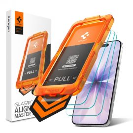 Apsauginis ekrano stikliukas Apple Iphone 17 "Spigen Alm Glas.Tr Slim 3-Pack"