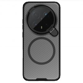 Juodas-skaidrus dėklas Nillkin CamShield Prop Magnetic telefonui Honor Magic 8 Pro