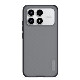 Skaidrus-juodas plastikinis dėklas Xiaomi Poco F8 Pro "Nillkin Super Frosted Shield"