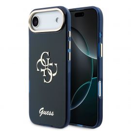 Mėlynas originalus dėklas Guess IML 4G Script Metal Logo telefonui Apple Iphone Air