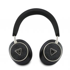 Juodos ausinės "Guess PU 4G Triangle Logo ENC Wireless Headphone"