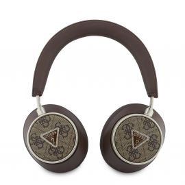 Rudos ausinės "Guess PU 4G Triangle Logo ENC Wireless Headphone"