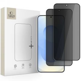 Juodas apsauginis ekrano stikliukas Samsung S26 Plus "TECH-PROTECT GLASS SPY + 2-PACK"