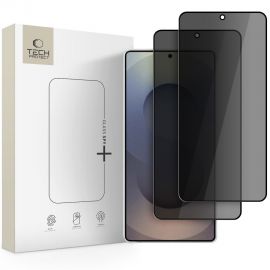 Juodas apsauginis ekrano stikliukas Samsung S26 Ultra "TECH-PROTECT GLASS SPY + 2-PACK"