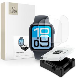Skaidri apsauginė ekrano plėvelė Apple Watch 4 / 5 / 6 / SE 1 / 2 / 3 (40 MM) "TECH-PROTECT SUPREME SET 2-PACK"