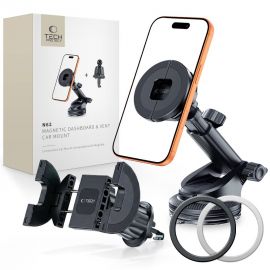 Automobilinis telefono laikiklis TECH-PROTECT N62 2IN1 UNIVERSAL & MAGNETIC MAGSAFE DASHBOARD & VENT CAR MOUNT