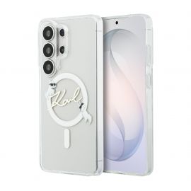 Skaidrus Karl Lagerfeld IML Choupette Karl Script Logo Magnetic telefonui Samsung Galaxy S26 Ultra