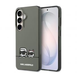 Juodas originalus dėklas Karl Lagerfeld IML K&CH Peekaboo Logo Magnetic telefonui Samsung Galaxy S26