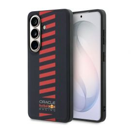 Tamsiai mėlynas dėklas Samsung Galaxy S26 „Red Bull PU Leather Meshed Powerbar Magnetic”