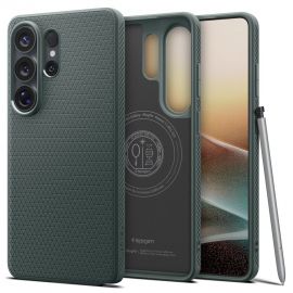 Žalias dėklas Samsung Galaxy S26 Ultra "Spigen Liquid Air Mag Magsafe"