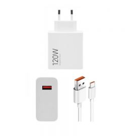 Įkroviklis Xiaomi HyperCharge Combo 120W USB-A baltas BHR9462EU