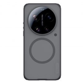 Skaidrus-juodas dėklas Nillkin Super Frosted PRO Magnetic telefonui Xiaomi 17 Ultra