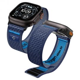 Tamsiai mėlyna apyrankė Apple Watch 8 / 9 / 10 / 11 / SE / ULTRA (44 / 45 / 46 / 49 MM) "Spigen Athlex Air 2"