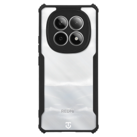 Skaidrus-juodas dėklas Tactical Quantum Stealth telefonui Xiaomi Redmi Note 15 5G