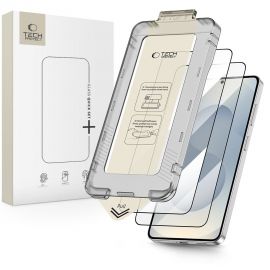 Juodas apsauginis stiklas telefonui Samsung Galaxy S26 Plus " Tech-Protect Quick Set +2-Pack"