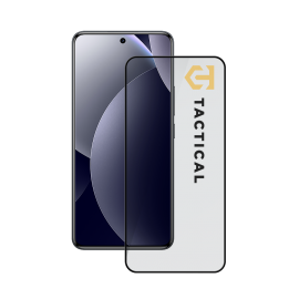 Juodas apsauginis stiklas telefonui Xiaomi Redmi Note 15 Pro 4G "Tactical Glass Shield 5D"