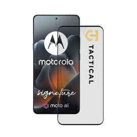 Juodas apsauginis stiklas telefonui Motorola Signature "Tactical Glass Shield 5D"