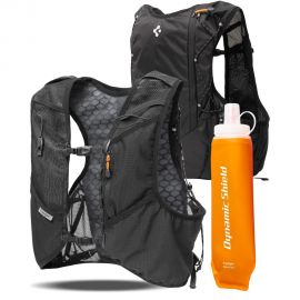 Juoda begimo liemenė "SPIGEN A721 DYNAMIC SHIELD RUNNING VEST ACTIVE (L-XL) + SOFT FLASK"