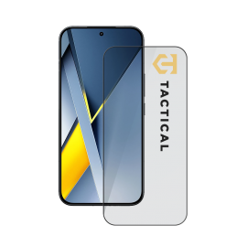 Juodas apsauginis stiklas telefonui Xiaomi Poco F8 Ultra "Tactical Glass Shield 5D"