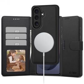 Juodas matinis atverčiamas dėklas Samsung Galaxy S26 "Tech-Protect Wallet Magsafe"