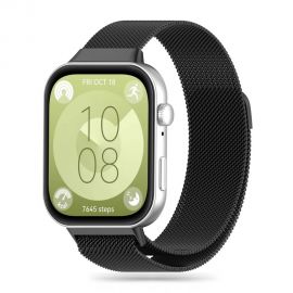 Juoda apyrankė HUAWEI WATCH FIT 3 / 4 / 4 PRO / 5 / 5 PRO "Tech-Protect Milaneseband"