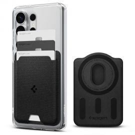 Juoda magnetinė kortelių piniginė "SPIGEN URBAN FIT WALLET MAGSAFE MAGNETIC CARD HOLDER GALAXY S"
