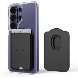 Juodas kortelių piniginė "TECH-PROTECT CH02 MAGWALLET MAGSAFE UNIVERSAL MAGNETIC CARD HOLDER"