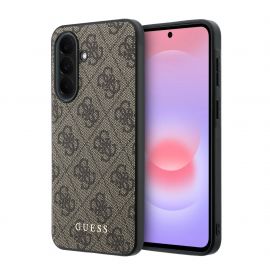 Rudas dėklas Guess PU 4G Metal Classic Logo telefonui Samsung Galaxy A37