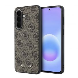 Rudas dėklas Guess PU 4G Metal Classic Logo telefonui Samsung Galaxy A57