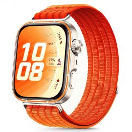 Oranžinė apyrankė HUAWEI WATCH FIT 3 / 4 / 4 PRO / 5 / 5 PRO "Tech-Protect Nylon"