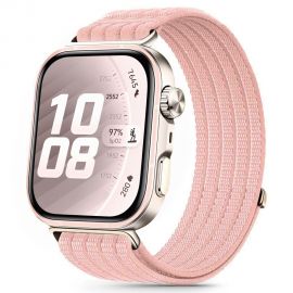 Rausva apyrankė HUAWEI WATCH FIT 3 / 4 / 4 PRO / 5 / 5 PRO "Tech-Protect Nylon"
