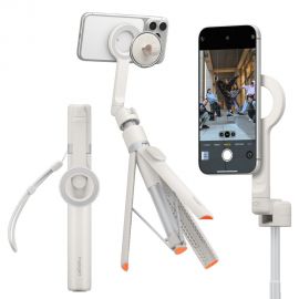 Beige asmenukių lazda "SPIGEN S582W BLUETOOTH SELFIE STICK TRIPOD"