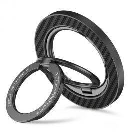 Juodas žiedas magnetinis "TECH-PROTECT MMR800 MAGNETIC MAGSAFE PHONE RING CARBON