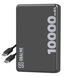 Juoda išorinė baterija "OBAL:ME MagNetix Powerbank 10000mAh"