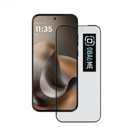 Juodas apsauginis ekrano stikliukas Motorola G77 "OBAL:ME 5D Glass Screen Protector"