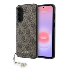 Rudas originalus dėklas Guess 4G Charms telefonui Samsung Galaxy A37