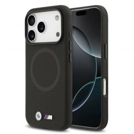 Juodas dėklas BMW M FW Metal Logo MagSafe telefonui Apple iPhone 17 Pro Max